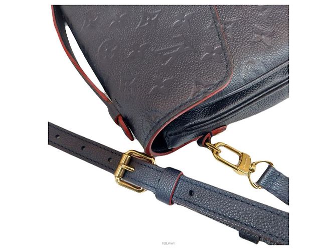 Louis Vuitton Pochette Métis Empreinte Crossbody Blu - vista 7