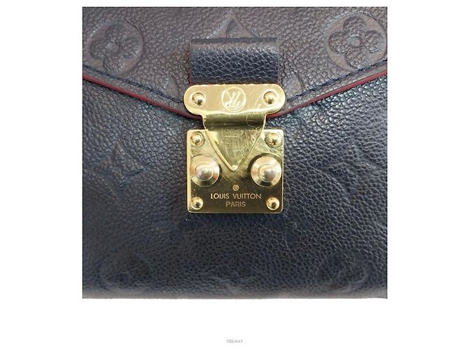 Louis Vuitton Pochette Métis Empreinte Crossbody Blu - vista 8