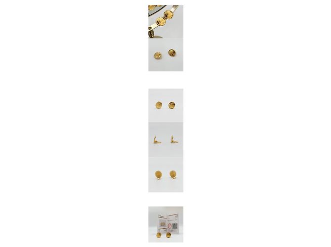 Chanel Pendientes de clip CC Women Luxury Earrings Non-Piercing Ear Cuff Gold Dorado - vista 2