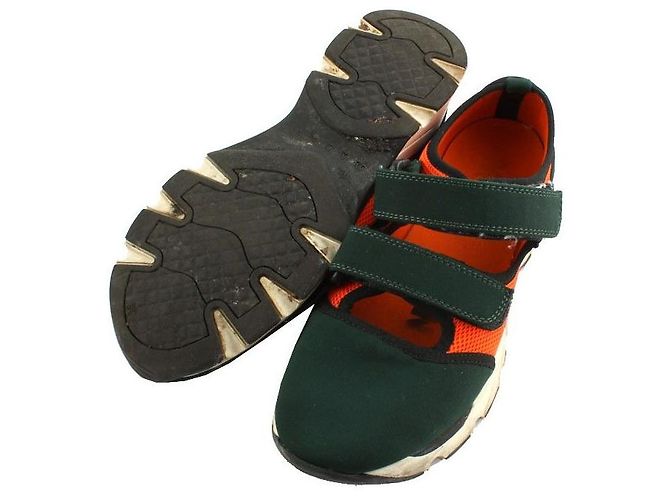 Marni Sneaker con velcro bicolore Verde - vista 3