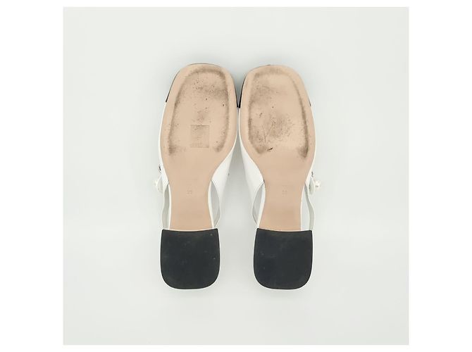 Miu Miu Lacklederschuhe Weiß - Ansicht 9