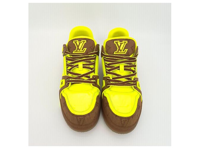 Louis Vuitton Baskets Trainer Marron - vue 7