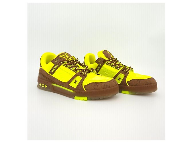 Louis Vuitton Baskets Trainer Marron - vue 9