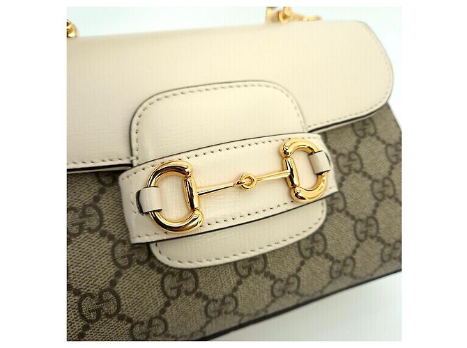 Gucci Mini borsa con manico Horsebit Marrone - vista 4