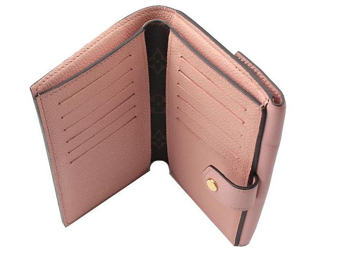Louis Vuitton Cartera Flap Rosa Monogram Castaño - vista 4