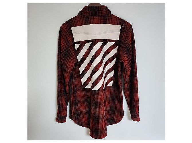Off White Giacca oversize in flanella Red Arrow Rosso - vista 2
