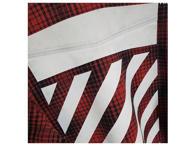 Off White Giacca oversize in flanella Red Arrow Rosso - vista 3