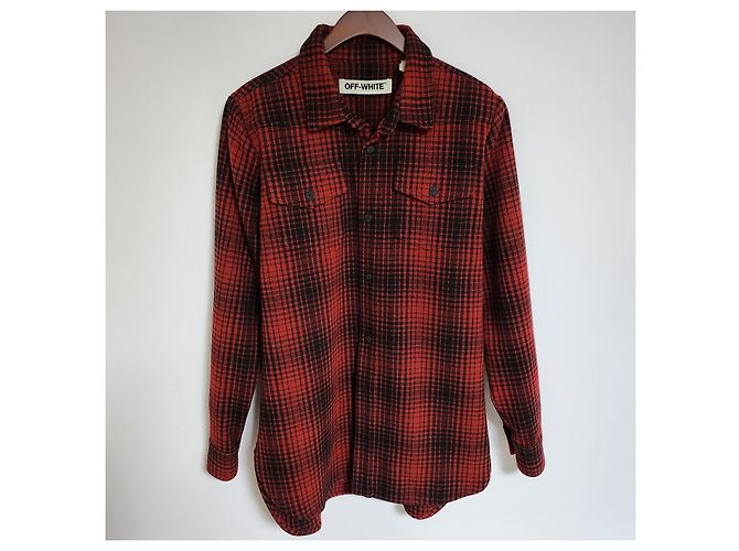 Off White Giacca oversize in flanella Red Arrow Rosso - vista 5