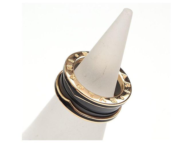 Bulgari Ring aus schwarzer Keramik und Roségold (Größe Pink - Ansicht 4