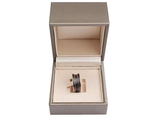 Bulgari Ring aus schwarzer Keramik und Roségold (Größe Pink - Ansicht 6