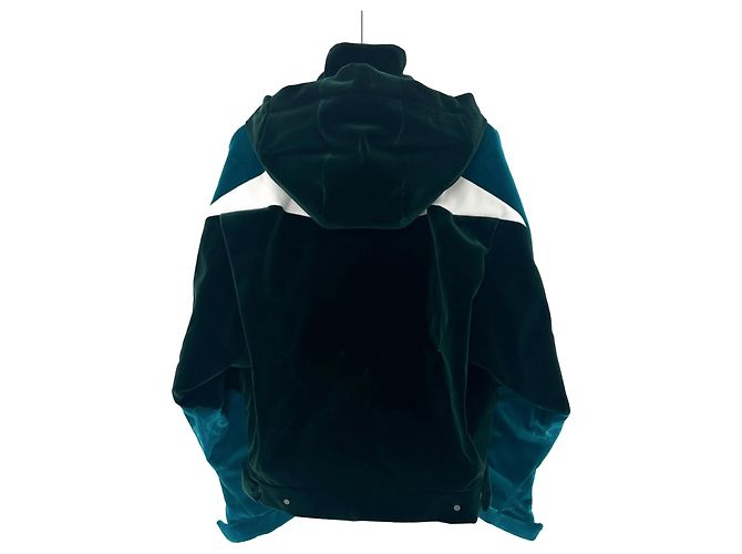 Louis Vuitton Technischer Windbreaker aus Samt mit Tape-Details Blau - Ansicht 3