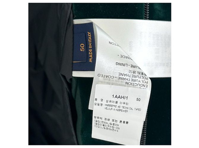 Louis Vuitton Technischer Windbreaker aus Samt mit Tape-Details Blau - Ansicht 6