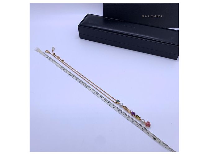Collana Bulgari in oro con pietre preziose e diamanti D'oro - vista 5