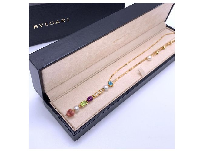 Collana Bulgari in oro con pietre preziose e diamanti D'oro - vista 7