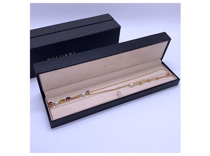 Collana Bulgari in oro con pietre preziose e diamanti D'oro - vista 8