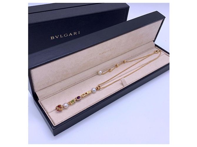 Collana Bulgari in oro con pietre preziose e diamanti D'oro - vista 9