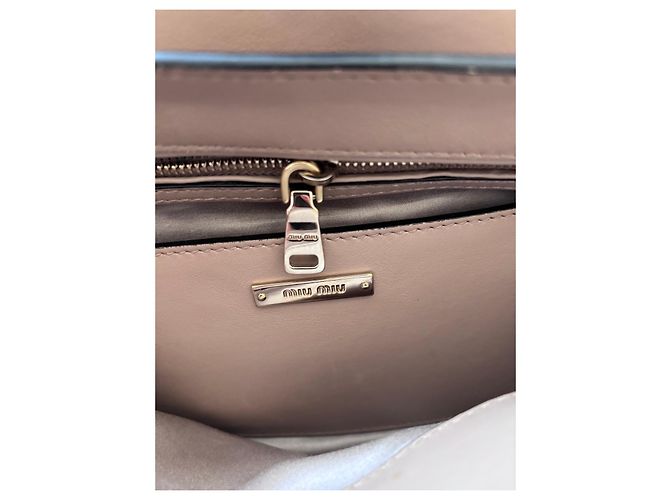 Miu Miu Borsa in pelle beige - vista 12