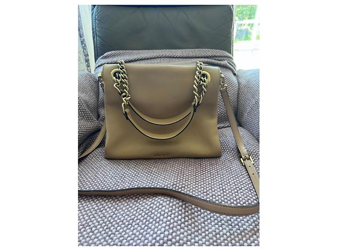 Miu Miu Borsa in pelle beige - vista 2