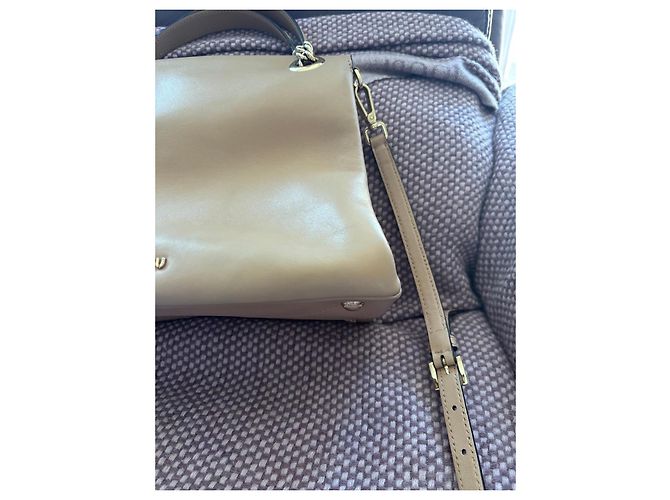 Miu Miu Borsa in pelle beige - vista 3