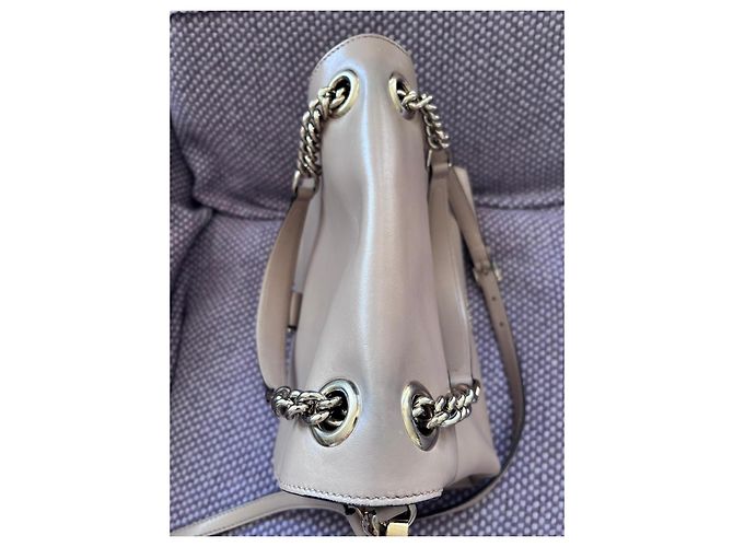 Miu Miu Borsa in pelle beige - vista 6