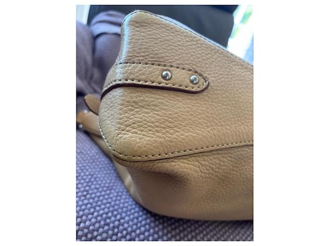 Prada Borsa Hobo in pelle Beige - vista 10