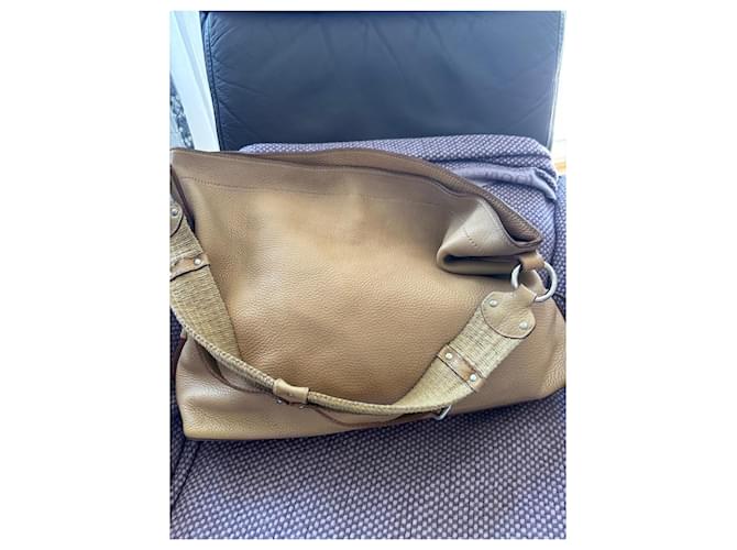 Prada Borsa Hobo in pelle Beige - vista 11
