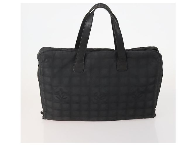 CHANEL Nuova linea di borse Tote in nylon 3 Set Nero Beige CC Auth BA12660 - vista 10
