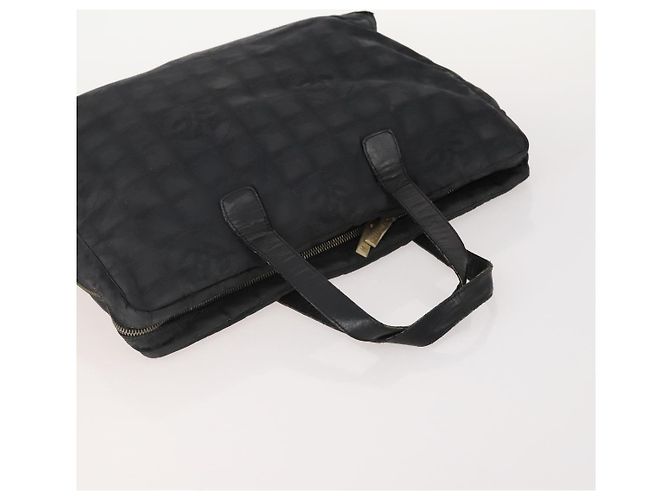 CHANEL Nuova linea di borse Tote in nylon 3 Set Nero Beige CC Auth BA12660 - vista 12