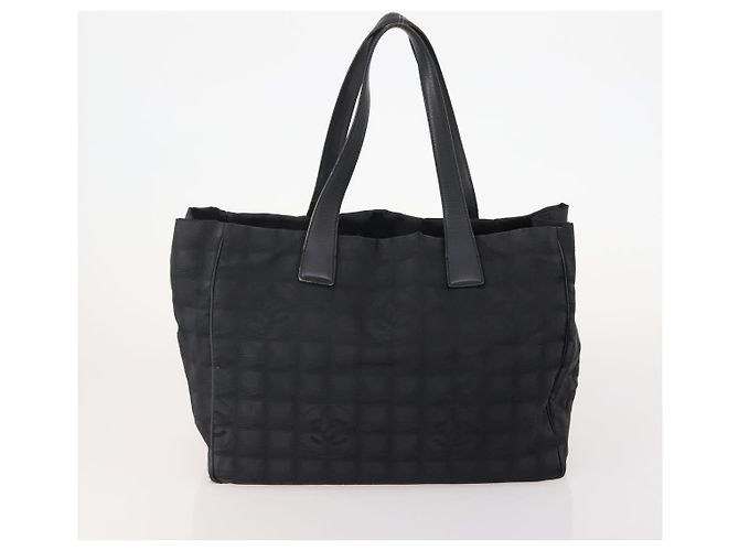 CHANEL Nuova linea di borse Tote in nylon 3 Set Nero Beige CC Auth BA12660 - vista 16