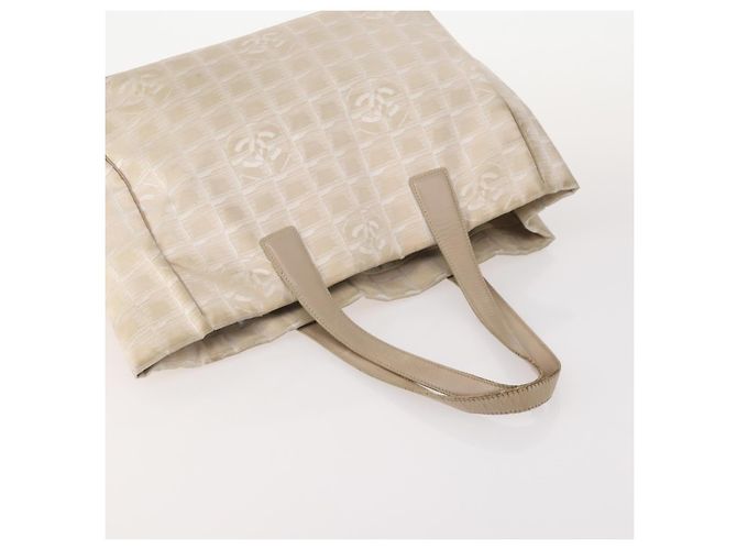 CHANEL Nuova linea di borse Tote in nylon 3 Set Nero Beige CC Auth BA12660 - vista 5
