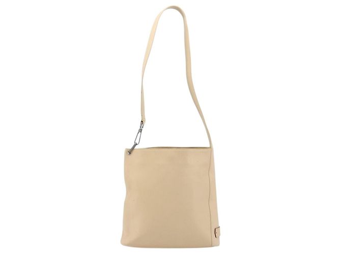 Borsa a Spalla GUCCI in Pelle Beige Argento 91761 Auth 178313 - vista 13