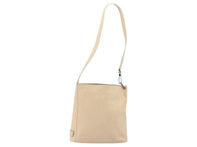 Borsa a Spalla GUCCI in Pelle Beige Argento 91761 Auth 178313 - vista 2
