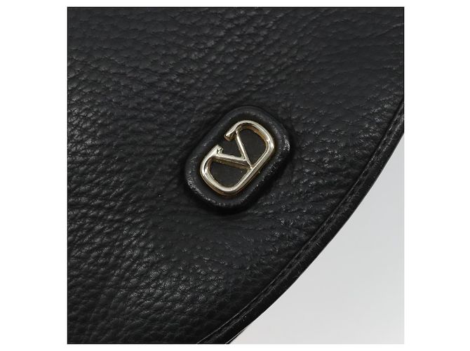 Borsa a Spalla VALENTINO in Pelle Nera e Oro Auth BA12898 Nero D'oro - vista 17