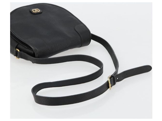 Borsa a Spalla VALENTINO in Pelle Nera e Oro Auth BA12898 Nero D'oro - vista 7