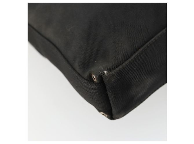 Borsa a Spalla GUCCI Nylon Nero Argento 92646 Auth 179896 - vista 8
