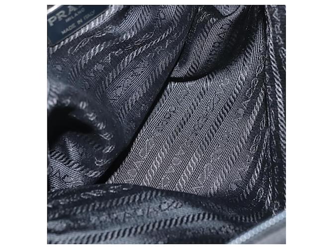 Borsa PRADA in nylon nero argento Auth bs35154 - vista 11