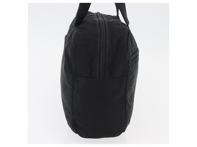 Borsa PRADA in nylon nero argento Auth bs35154 - vista 3
