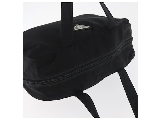 Borsa PRADA in nylon nero argento Auth bs35154 - vista 6