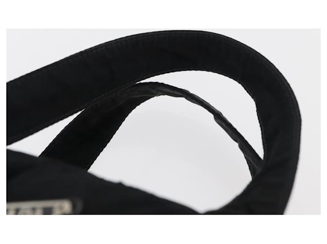 Borsa PRADA in nylon nero argento Auth bs35154 - vista 8