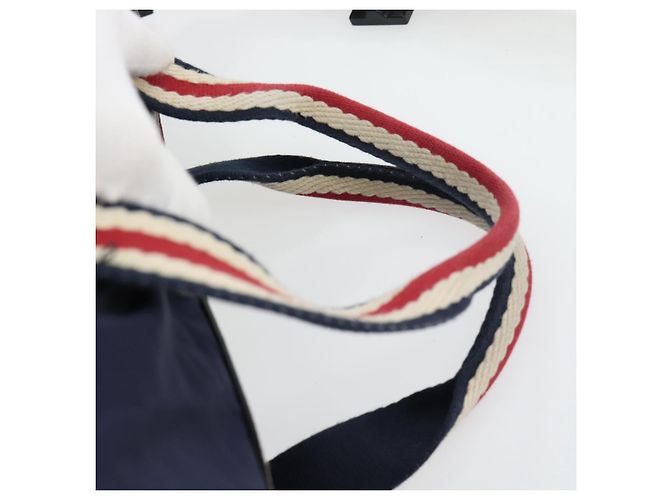 Borsa GUCCI Nylon 2way Navy Red 189657 Auth ka4408 Rosso Blu navy - vista 14