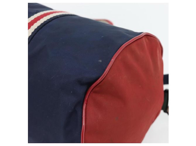 Borsa GUCCI Nylon 2way Navy Red 189657 Auth ka4408 Rosso Blu navy - vista 18