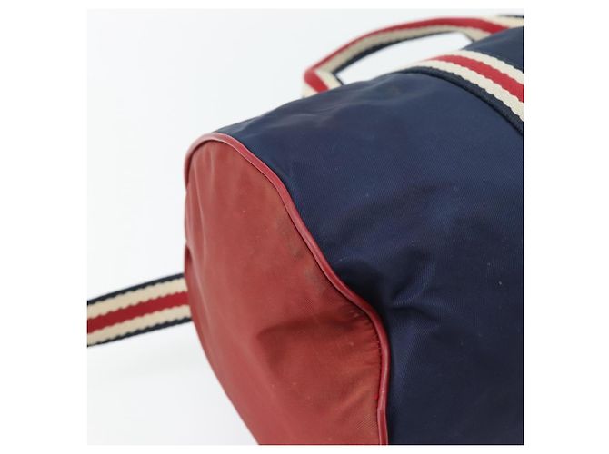 Borsa GUCCI Nylon 2way Navy Red 189657 Auth ka4408 Rosso Blu navy - vista 19