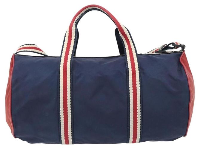 Borsa GUCCI Nylon 2way Navy Red 189657 Auth ka4408 Rosso Blu navy - vista 2