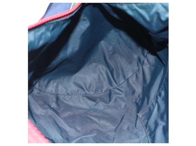 Borsa GUCCI Nylon 2way Navy Red 189657 Auth ka4408 Rosso Blu navy - vista 22