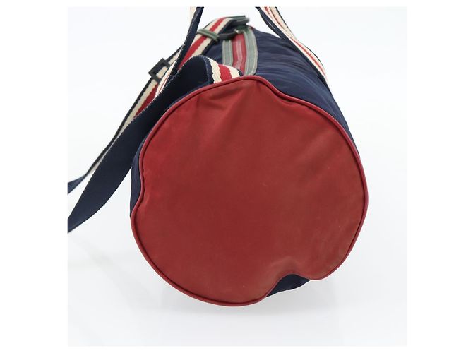 Borsa GUCCI Nylon 2way Navy Red 189657 Auth ka4408 Rosso Blu navy - vista 4