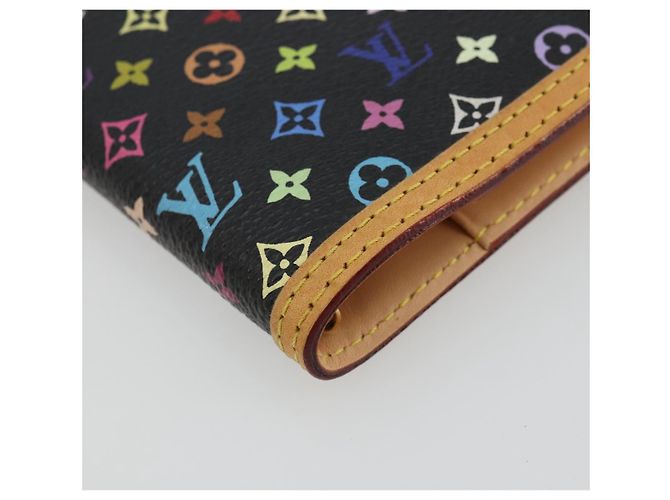 LOUIS VUITTON Agenda PM Monogram Multicolor Day Cover Black R20895 Auth 176772V Nero - vista 14