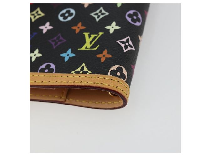 LOUIS VUITTON Agenda PM Monogram Multicolor Day Cover Black R20895 Auth 176772V Nero - vista 15