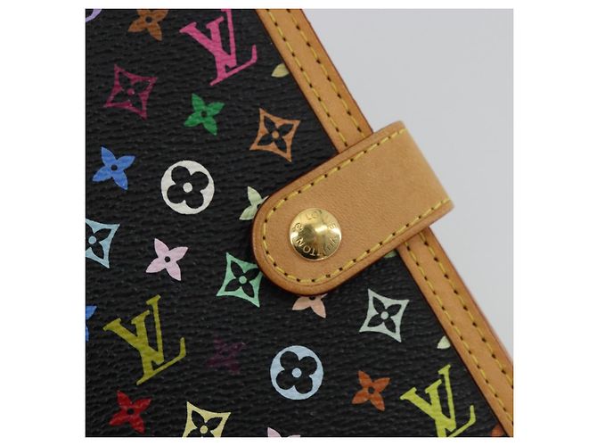 LOUIS VUITTON Agenda PM Monogram Multicolor Day Cover Black R20895 Auth 176772V Nero - vista 17