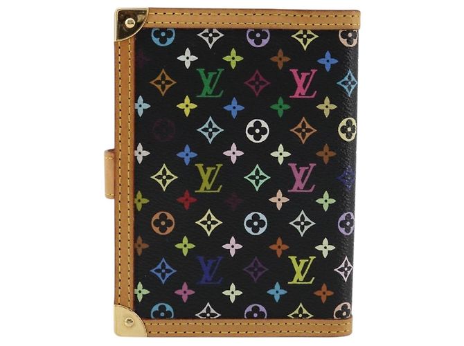LOUIS VUITTON Agenda PM Monogram Multicolor Day Cover Black R20895 Auth 176772V Nero - vista 2