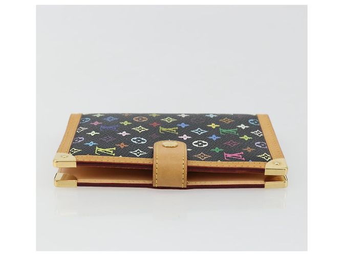 LOUIS VUITTON Agenda PM Monogram Multicolor Day Cover Black R20895 Auth 176772V Nero - vista 3